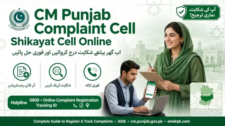 CM Punjab Complaint Cell Online